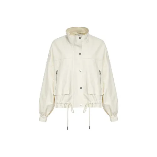 BESIONIA FW24 Куртки Пальто Женские Белые