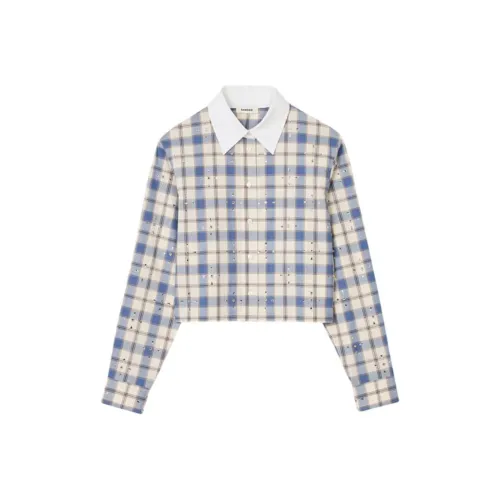 SANDRO Синие Женские Рубашки