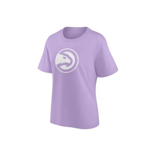 NBA Fanatics Atlanta Hawks Рукав с спущенным плечом T-рубашка Женская Фиолетовая