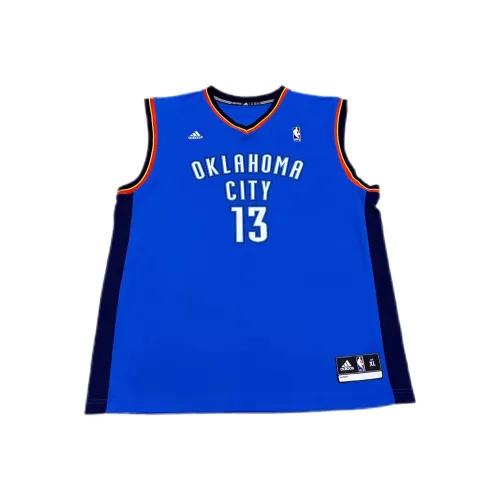 Adidas Баскетбольная Джерси Унисекс Синяя