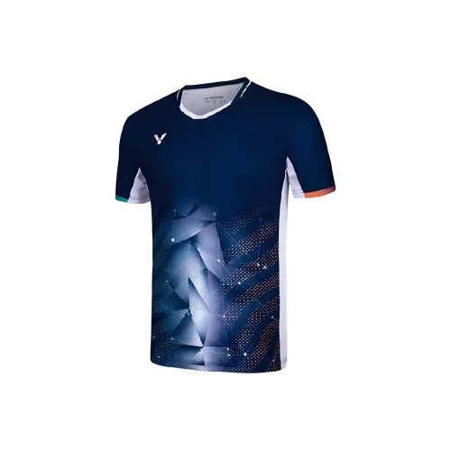 VICTOR Бадминтон Джерси Унисекс Порт Синий