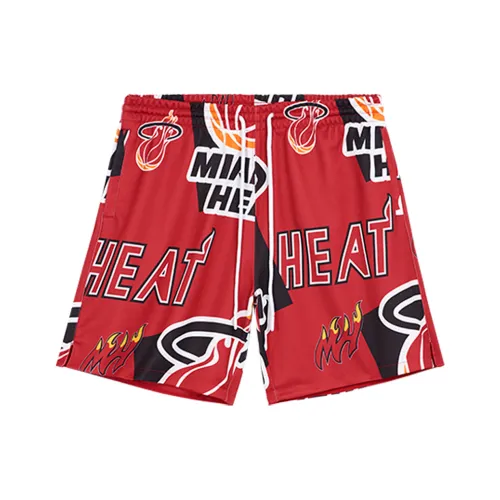 MITCHELL NESS x NBA Miami Heat Баскетбольные шорты Унисекс Красный