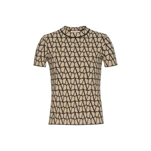 Valentino T-рубашка женская бежевого цвета