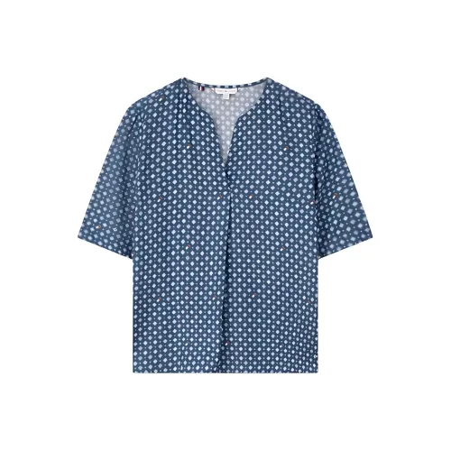 Tommy Hilfiger T-Shirt Женская Синяя С принтом