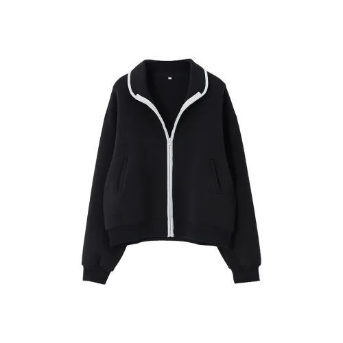 SOON FLOWER Толстовка Женская Черная