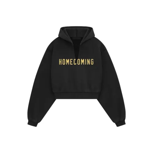 Fear of God Essentials Обсидиановый черный/Черный Женские Свитшоты