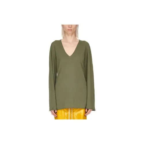 RICK OWENS Зеленый Женский Трикотаж