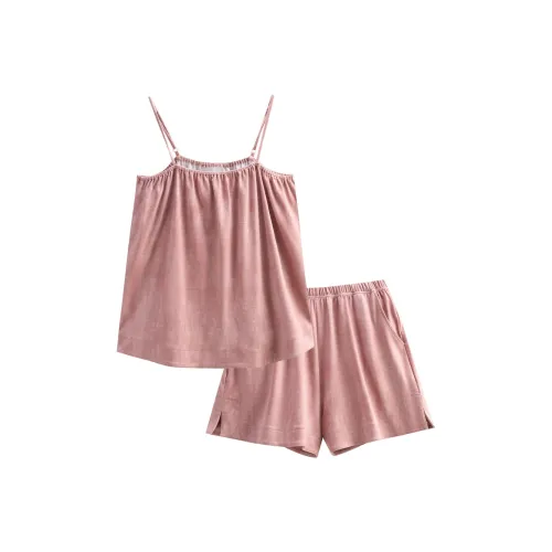 Same Language Пижамный комплект женский Leaf Таро-розовый