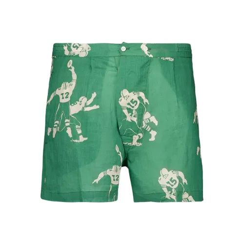 Bode Зеленые Мужские Повседневные Шорты