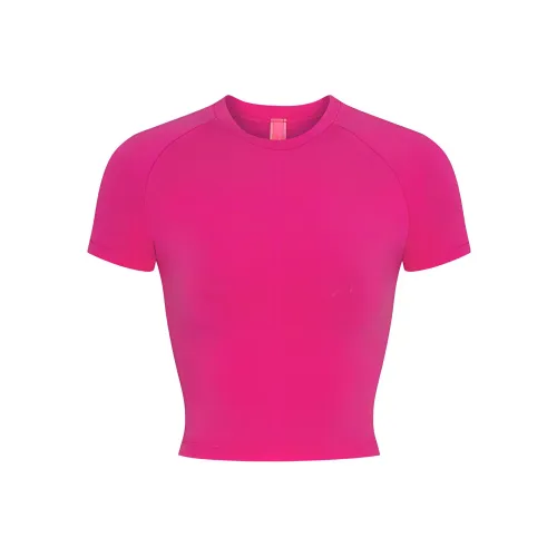 SKIMS T-рубашка Женская Фуксия Фуксия