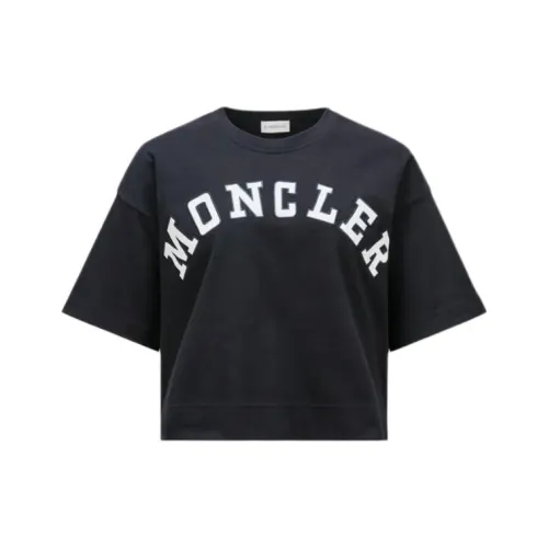 MONCLER SS24 Год дракона Коллекция T Рубашка Женская Полночный синий