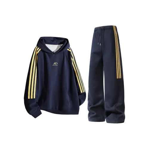 REDU Повседневная спортивная одежда Унисекс Темно-синий и Желтый