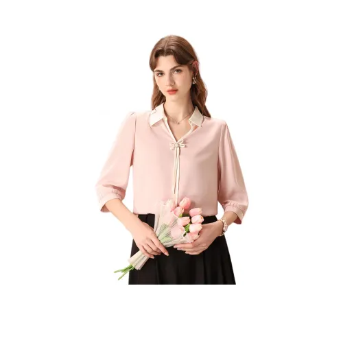 FENHONGMALI Розовые Женские Рубашки