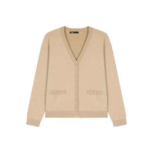 Maje Бежево-желтый Женские Трикотаж