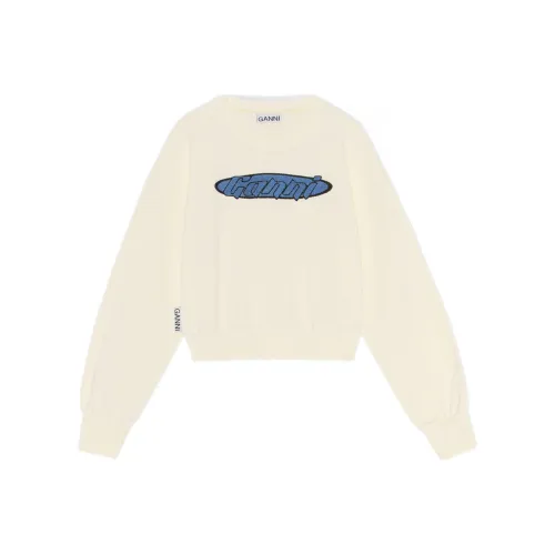 GANNI Белый Женские Свитшоты