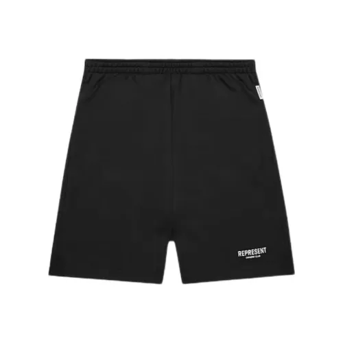 REPRESENT Черные Мужские Повседневные Шорты