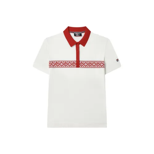FILA Легендарный красный Женские Поло