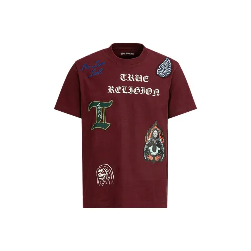 TRUE RELIGION T Рубашка Мужская Красная