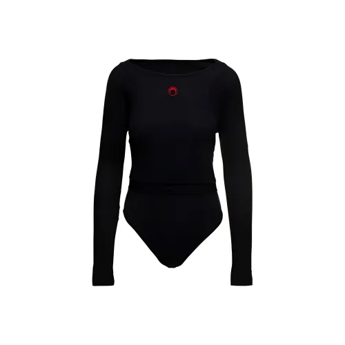 Marine Serre Черное Женское Боди