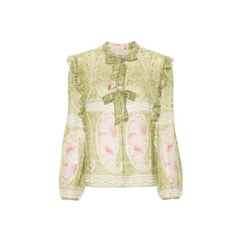 GIAMBATTISTA VALLI SS24 Рубашка Женская Яблочно-Зеленая