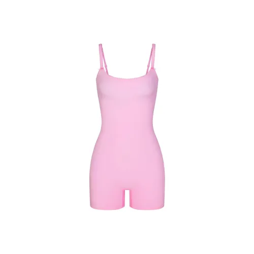 SKIMS День святого Валентина FITS EVERYBODY PICOT Комбинированный ONESIE Комбинезон Женские BUBBLE GUM BUBBLE GUM