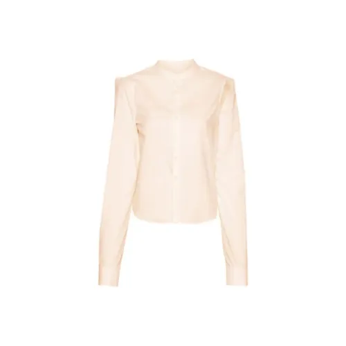 MM6 Maison Margiela совместная линия Рубашка Женская Светлый Верблюжий