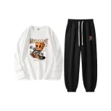 Скоростной скейтборд белый + коробка маленькая монстр K черный