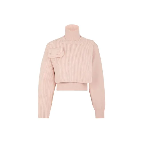 FENDI Розовые Женские Кашемировые Свитеры