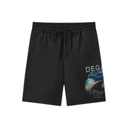 DEGAIA Повседневные шорты Мужские Черные