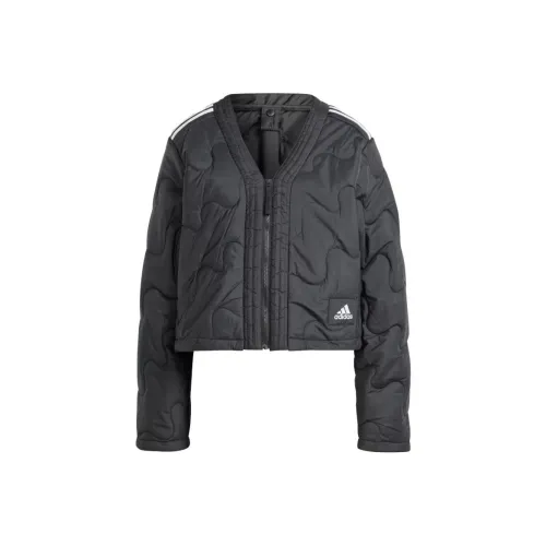 Adidas NUGANIC Crop Светлая Куртка с Утеплением для Женщин Черного цвета