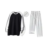 Классический черный + Бело-серый вереск [Флисовая подкладка]