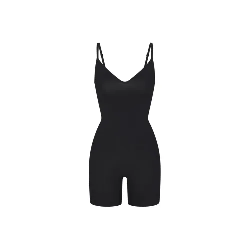 SKIMS Мягкий Сглаживающий Бесшовный Комбинезон CAMI ONESIE Женские Оникс Оникс