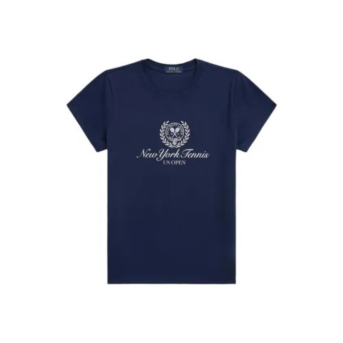 Polo Ralph Lauren T-рубашка Женская Элегантная Темно-синяя