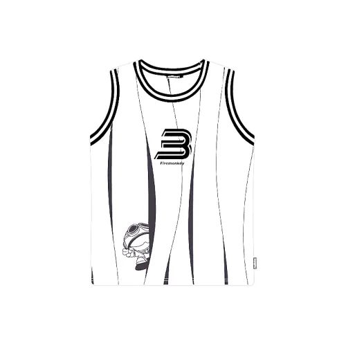 FireMonkey Баскетбольная Джерси Унисекс Белая