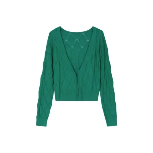 Lagogo Изумрудно-зеленый Женская Трикотажная