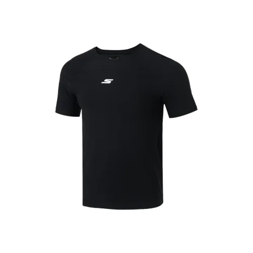 Skechers Черный 03K8 Унисекс T Рубашки