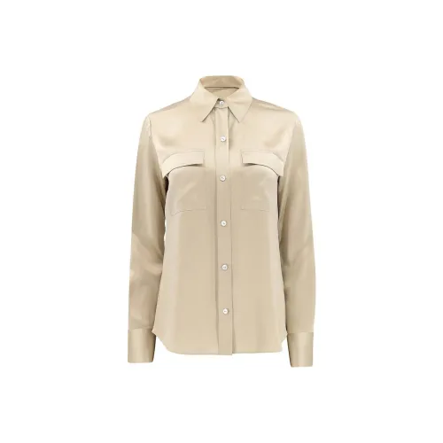 VINCE Рубашка Женская Светлый Умбра