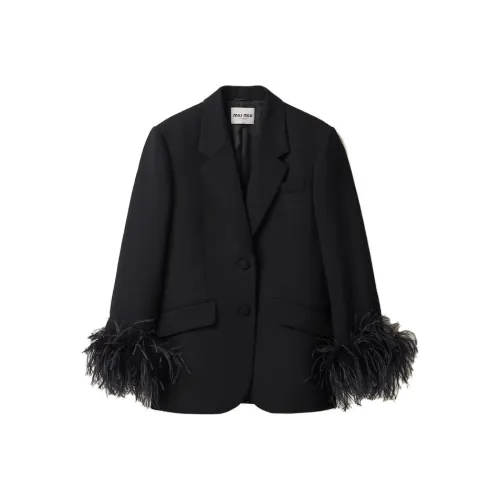 MIU MIU Куртки и Пальто Женские Черные