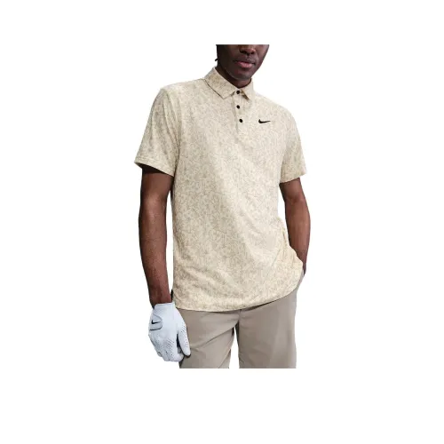 Nike Dri Fit SS25 Гольф Одежда Мужская Желтая