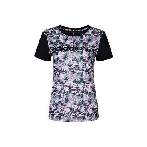 ADIDAS NEO Рукав с оборванным плечом T-рубашка Женская Черная