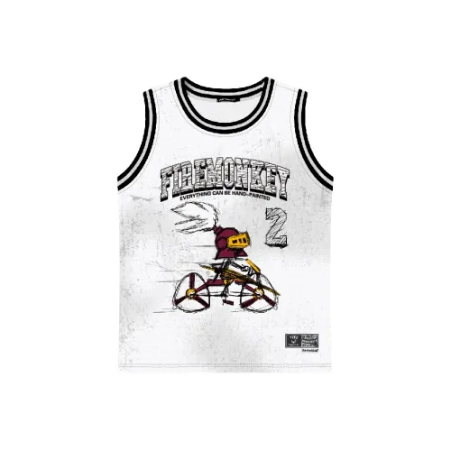 FireMonkey Баскетбольная Джерси Унисекс Белая