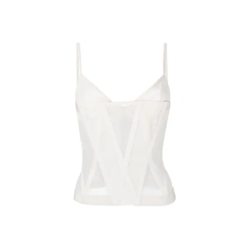 DION LEE Белые Женские Камисоли