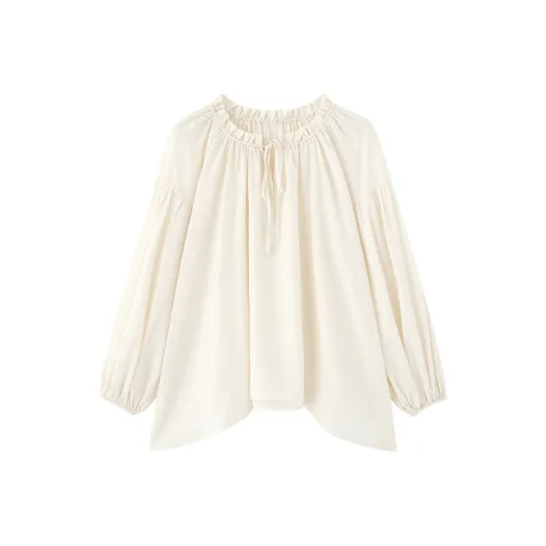 ZHOUMIAO Абрикос + Camisole Женские Рубашки