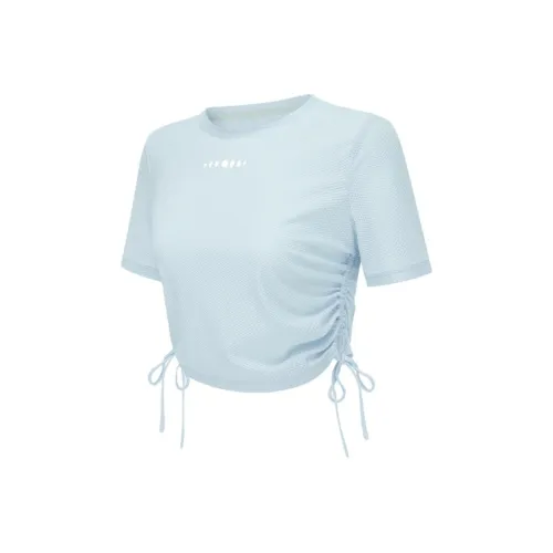 Particle Fever T-Shirt Женская Светло-Белая Синяя