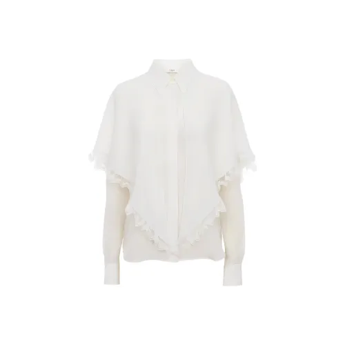 Chloe FW24 Рубашка Женская Молочно-белая