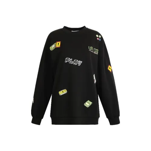 Valeria Obbaco Черный Женские Свитшоты