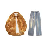 Set (Bright Yellow Shirts + Vintage Blue Jeans)  
Комплект (Яркие Желтые Рубашки + Винтажные Синие Джинсы)