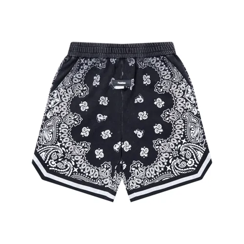 PAULASARA Повседневные шорты унисекс вымытый черный