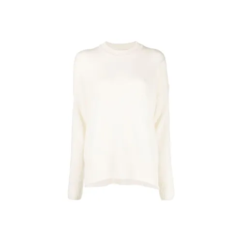 JIL SANDER Сливочный Женские Кашемировые Свитеры
