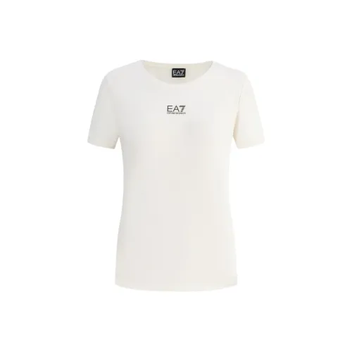 EMPORIO ARMANI EA7 Бежевые Женские Футболки